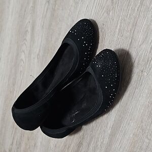 ✨️Adorable & Comfy Jessica Simpson Sparkly Ballet Slipper Slip Ons Size 10